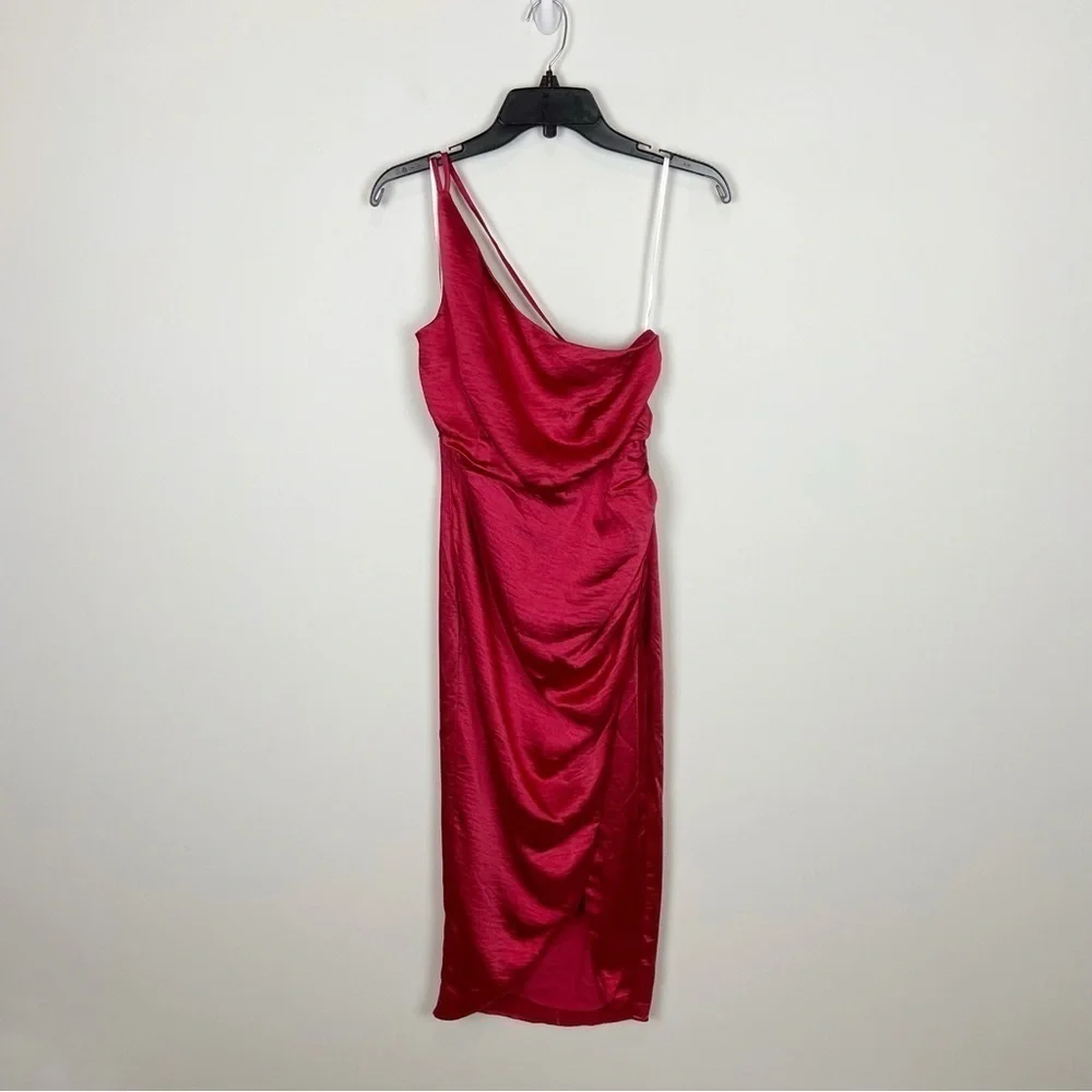 Lovers and Friends Renata Midi Dress in Cherry Red S